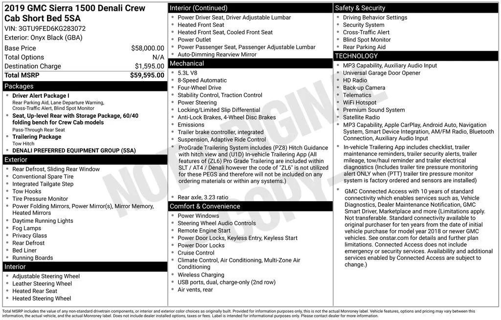 gmc sierra 1500 denali 2019 3GTU9FED6KG283072 image gmc sierra 1500 denali 2019 3GTU9FED6KG283072 image
